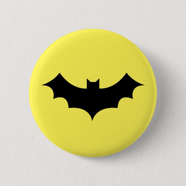 Bat 2 Inch Round Button (Front)