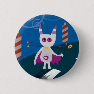 Bat 2 Inch Round Button