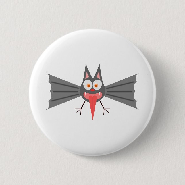 Bat 2 Inch Round Button (Front)