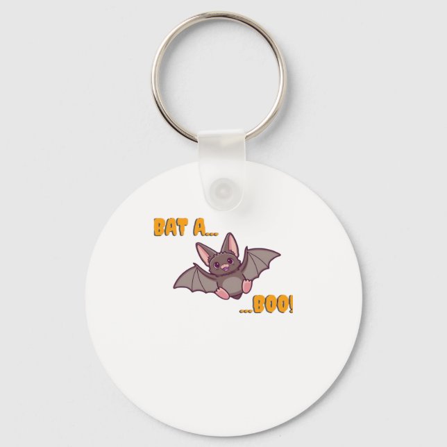 Bat A Boo Cute Bat Keychain (Front)