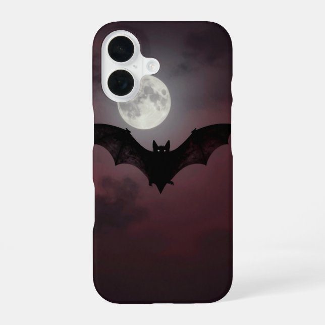 Bat Across the Moon Dark Gothic Case (Back)