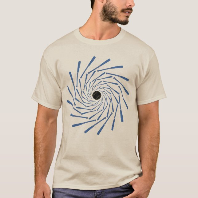 bat and ball baseball T-Shirt (Front)