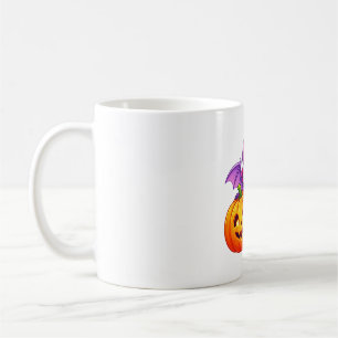 Bat and Pumpkin Halloween Charm Coffee Mug