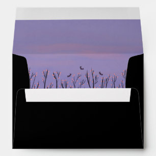 Bat and Spooky Trees Decorative Envelope
