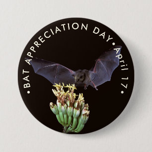 Bat Appreciation Day 3 Inch Round Button