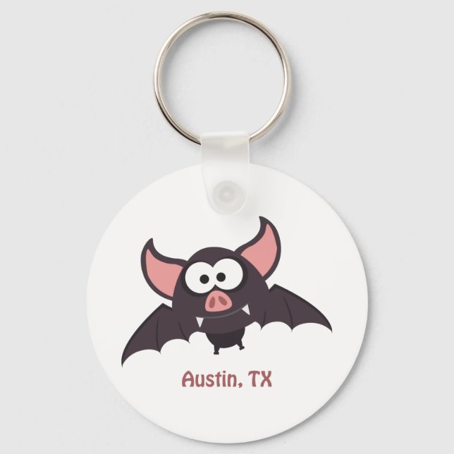 Bat - Austin, Texas Keychain (Front)