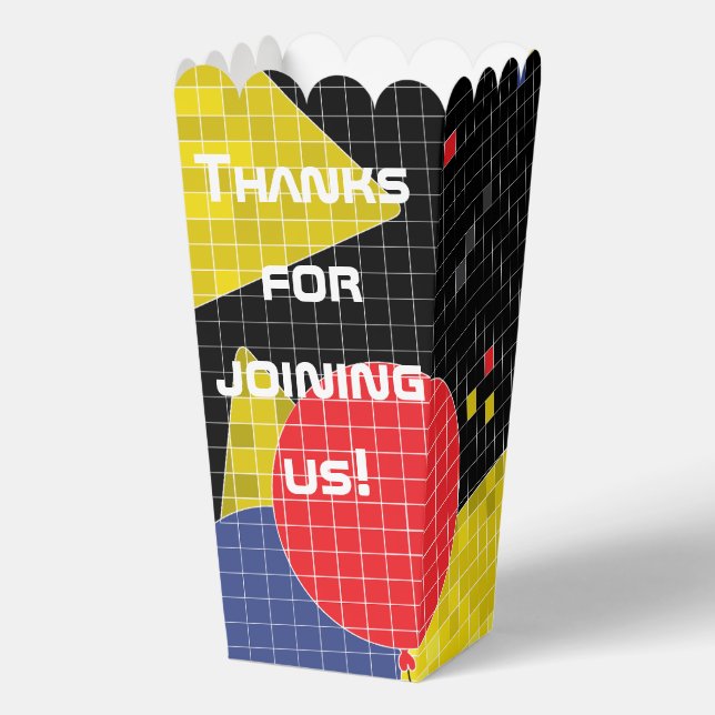 Bat Bar Mitzvah GAME ON Lining Favour Boxes (Front)