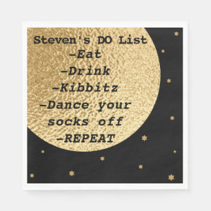 Bat Bar Mitzvah Space Out of this World Napkin