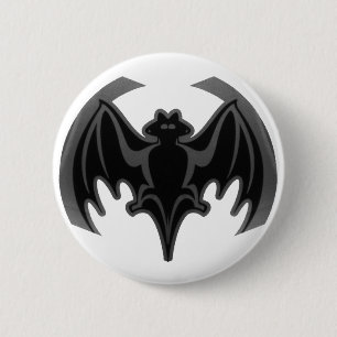 Bat Black Inv The MUSEUM Zazzle Gifts 2 Inch Round Button