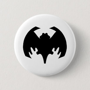 Bat Black The MUSEUM Zazzle Gifts 2 Inch Round Button