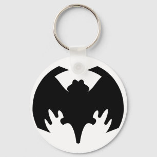 Bat Black The MUSEUM Zazzle Gifts Keychain