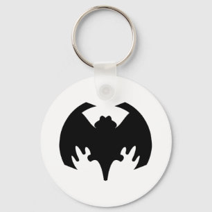 Bat Black The MUSEUM Zazzle Gifts Keychain