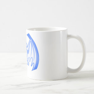 Bat Blue Inv The MUSEUM Zazzle Gifts Coffee Mug