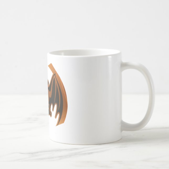 Bat Brown The MUSEUM Zazzle Gifts Coffee Mug (Right)