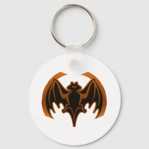 Bat Brown The MUSEUM Zazzle Gifts Keychain