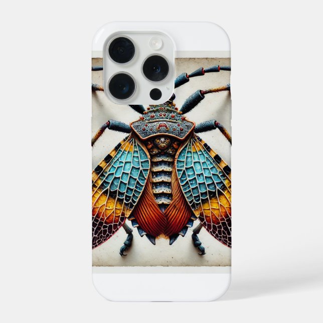 Bat Bug Insect Dorsal View 210824IREF223 - Waterco iPhone Case (Back)