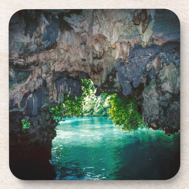Bat Cave In Airai, Palau, Micronesia Coaster (Front)