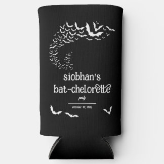 Bat-chelorette Halloween Themed Bachelorette Party Seltzer Can Cooler