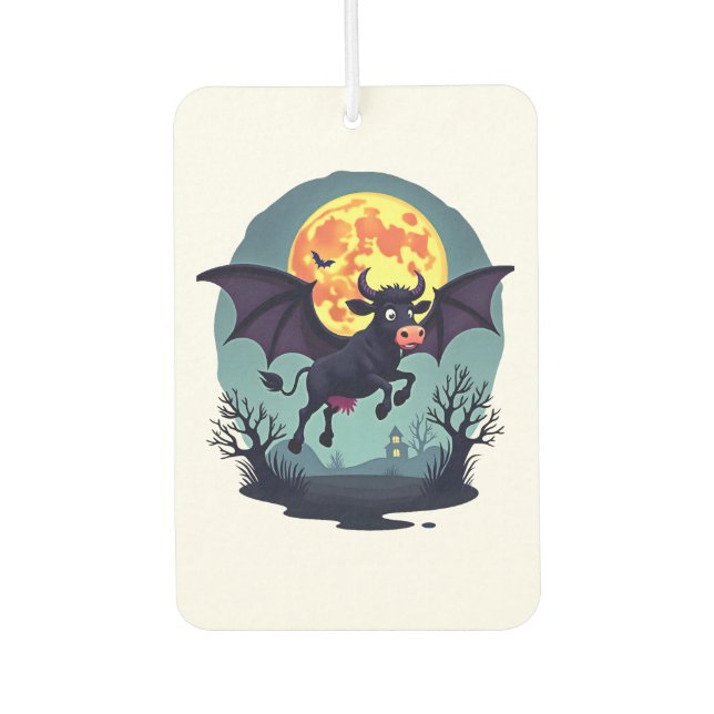 Bat Cow at Midnight Air Freshener (Front)