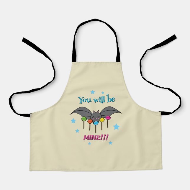 Bat Craving Lollipops - You Will Be Mine Apron (Front)