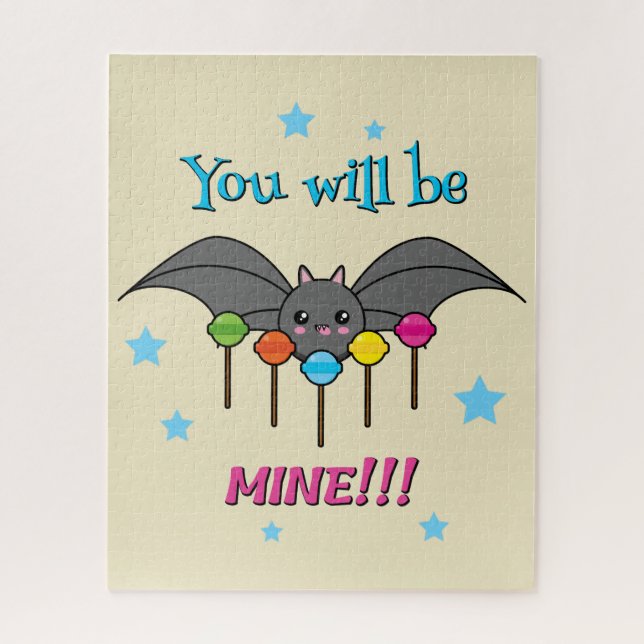 Bat Craving Lollipops - You Will Be Mine Jigsaw Puzzle (Vertical)