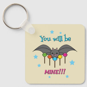 Bat Craving Lollipops - You Will Be Mine Keychain
