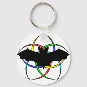 Bat Crescent Design Keychain