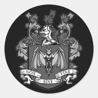 Bat Crest Grey - Sticker