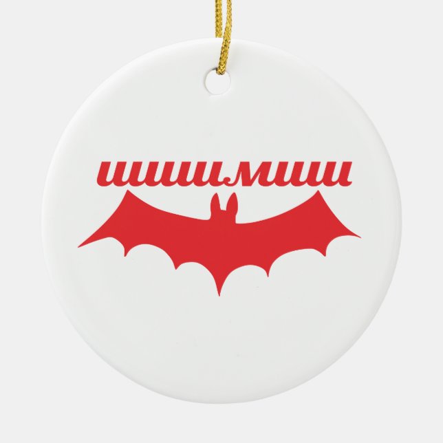 bat cyrillic ceramic ornament (Front)
