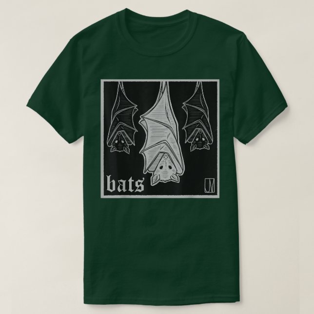 Bat Dark Halloween Fantasy Vampire 445 T-Shirt (Design Front)