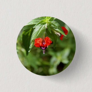 Bat Face Flower Button