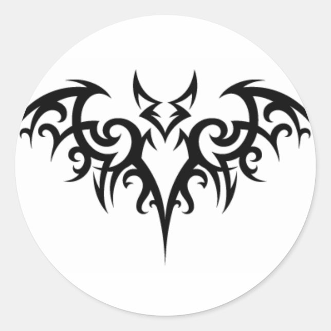 Bat Fer Brains Classic Round Sticker (Front)