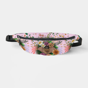 Bat Flowers Floral Botanical Fanny Pack