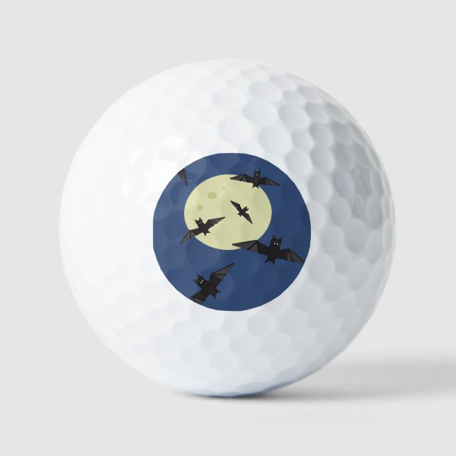 Bat flying in the moon golf balls (Front)