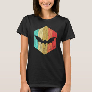 Bat Flying Vintage Cool Bat Flying Animal 60s 70s T-Shirt