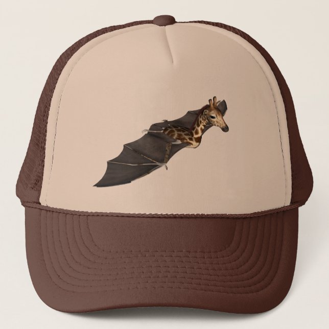 Bat Giraffe Hybrid Trucker Hat (Front)