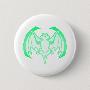 Bat Green Inv The MUSEUM Zazzle Gifts 2 Inch Round Button