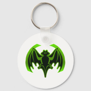 Bat Green MUSEUM Zazzle Gifts Keychain