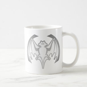 Bat Grey Inv The MUSEUM Zazzle Gifts Coffee Mug