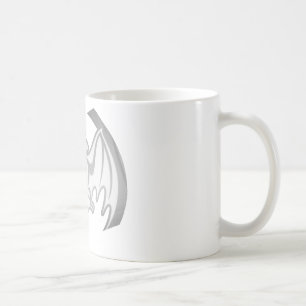 Bat Grey Inv The MUSEUM Zazzle Gifts Coffee Mug