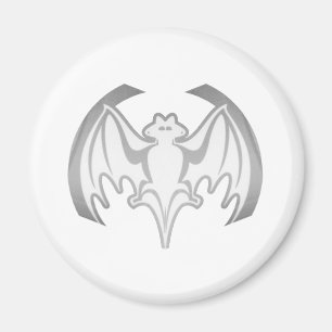 Bat Grey Inv The MUSEUM Zazzle Gifts Magnet