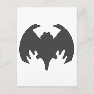 Bat Grey The MUSEUM Zazzle Gifts Postcard