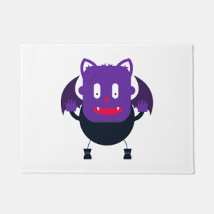 Bat halloween doormat