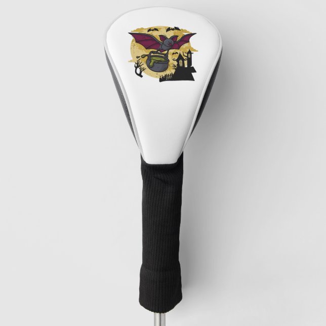 Bat Halloween Golf Head Cover (Front)