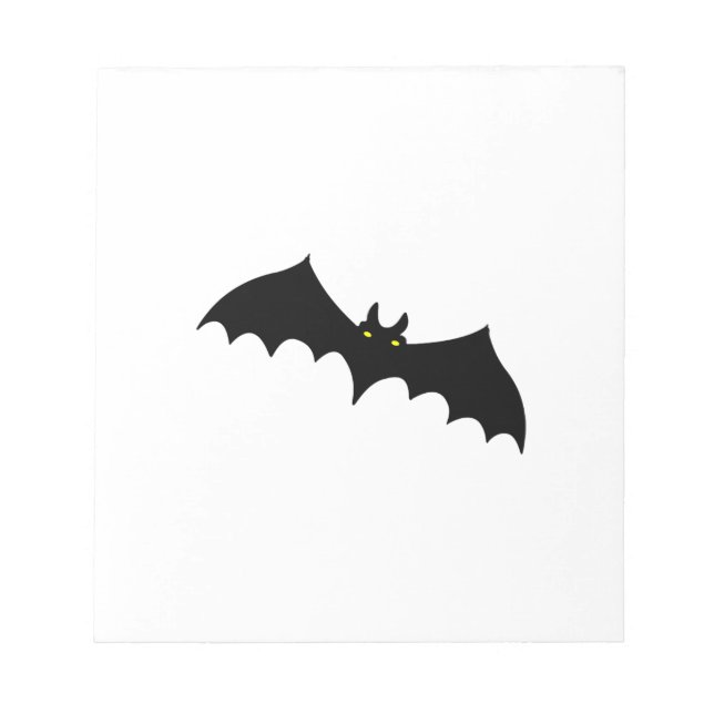 Bat halloween        notepad (Front)