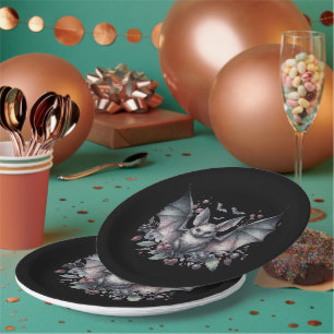 Bat Halloween Paper Plate
