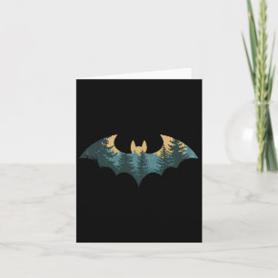 Bat Hunting Hiking Outdoor Camping Forest Men Wome Card