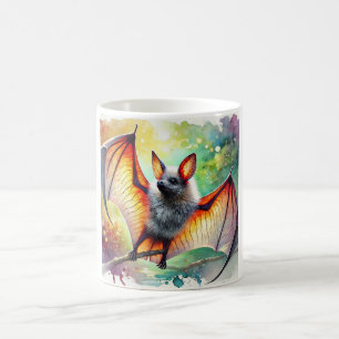 Bat in Flight 200824AREF114 - Watercolor Coffee Mug