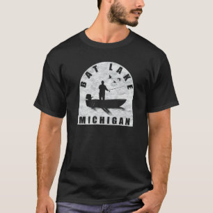 Bat Lake Fishing Michigan T-Shirt