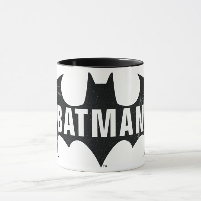 Bat Logo With Gotham Etching Mug (Center)